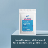 FLYGiene Female Hygiene Wipes - pH-Balanced Cleansing Wipes with Chamomile & Aloe - Travel-Friendly, Individually Wrapped for Freshness & Intimate Care (10-Count)
