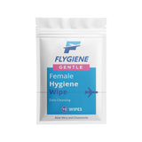 FLYGiene Female Hygiene Wipes - pH-Balanced Cleansing Wipes with Chamomile & Aloe - Travel-Friendly, Individually Wrapped for Freshness & Intimate Care (10-Count)
