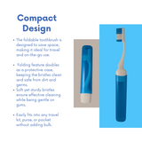 FLYGiene Travel Dental Hygiene Kit – Portable Toothbrush, Toothpaste, Floss & Interdental Picks for On-the-Go Oral Care – Fresh Breath & Clean Teeth Anytime, Anywhere