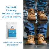 FLYGiene Sneaker Cleaning Wipes – Pack of 10 Individually Wrapped Shoe Wipes for Quick & Easy Stain Removal