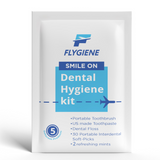 FLYGiene Travel Dental Hygiene Kit – Portable Toothbrush, Toothpaste, Floss & Interdental Picks for On-the-Go Oral Care – Fresh Breath & Clean Teeth Anytime, Anywhere