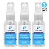 Travel Size Nourishing Hand Sanitizer Gel + Aloe Vera (2 oz) | 3 Pack