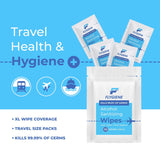 Travel Sanitizing Wipes | 20 Count (2 Packs of 10)