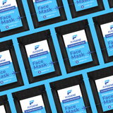 Travel Face Mask | Disposable | 25 Count (5 Packs of 5) | Black