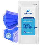 Travel Size Disposable Face Mask | KF94 - 4 Layers - 10 Count Navy Blue