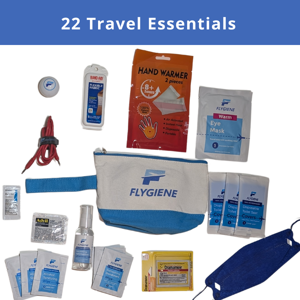 Dramamine Advil Band Aid Toilet Seat Covers Sanitizing Wipes