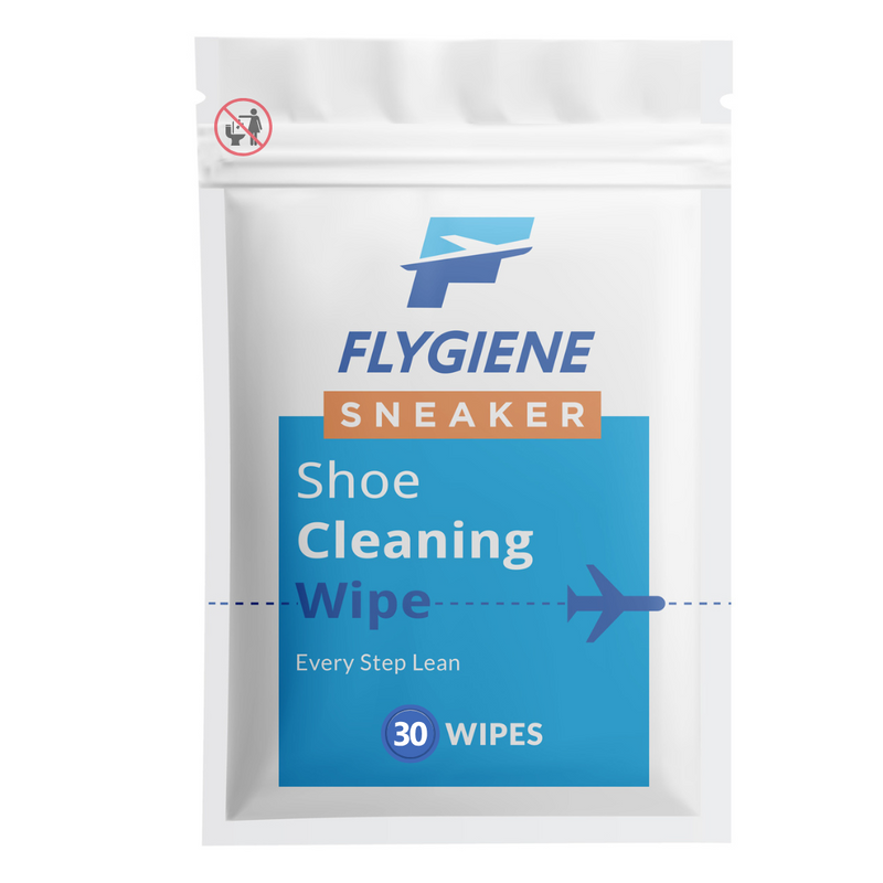 FLYGiene Sneaker Cleaning Wipes – Pack of 10 Individually Wrapped Shoe Wipes for Quick & Easy Stain Removal