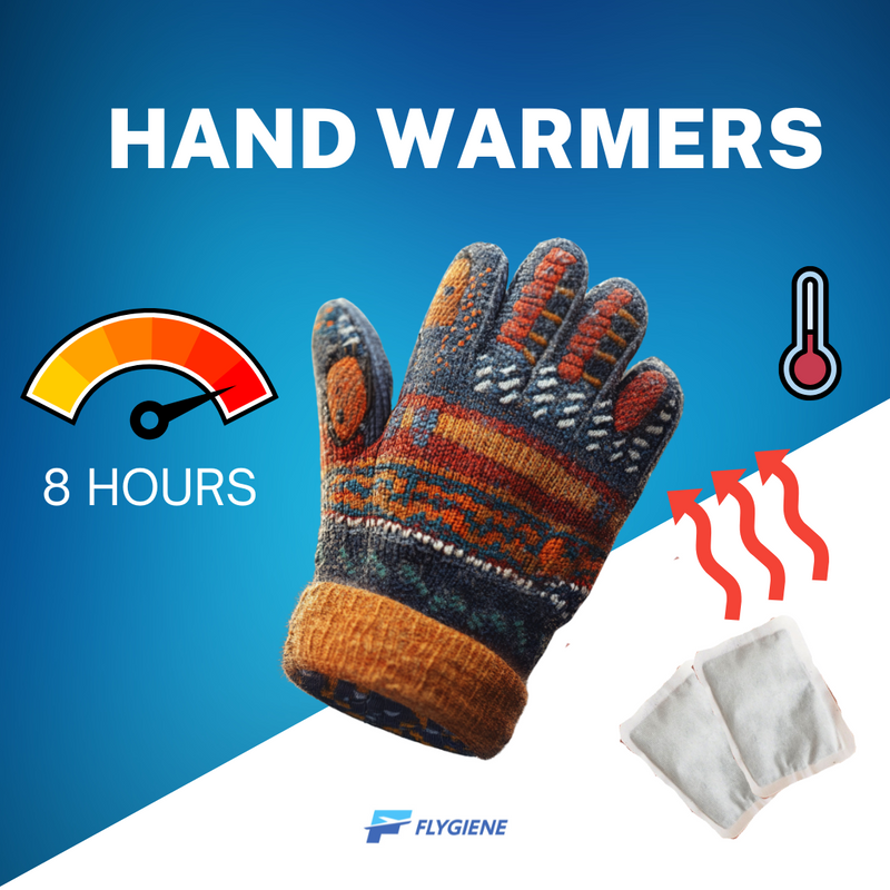 Air-Activated Hand Warmers, Disposable 10 Pair Pack