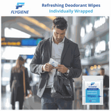 Deodorant Wipes - Individually Wrapped Antiperspirant Body Wipes