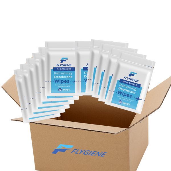 DEODORANT ODOR Wipes | 100 Count (10 Pack of 10)