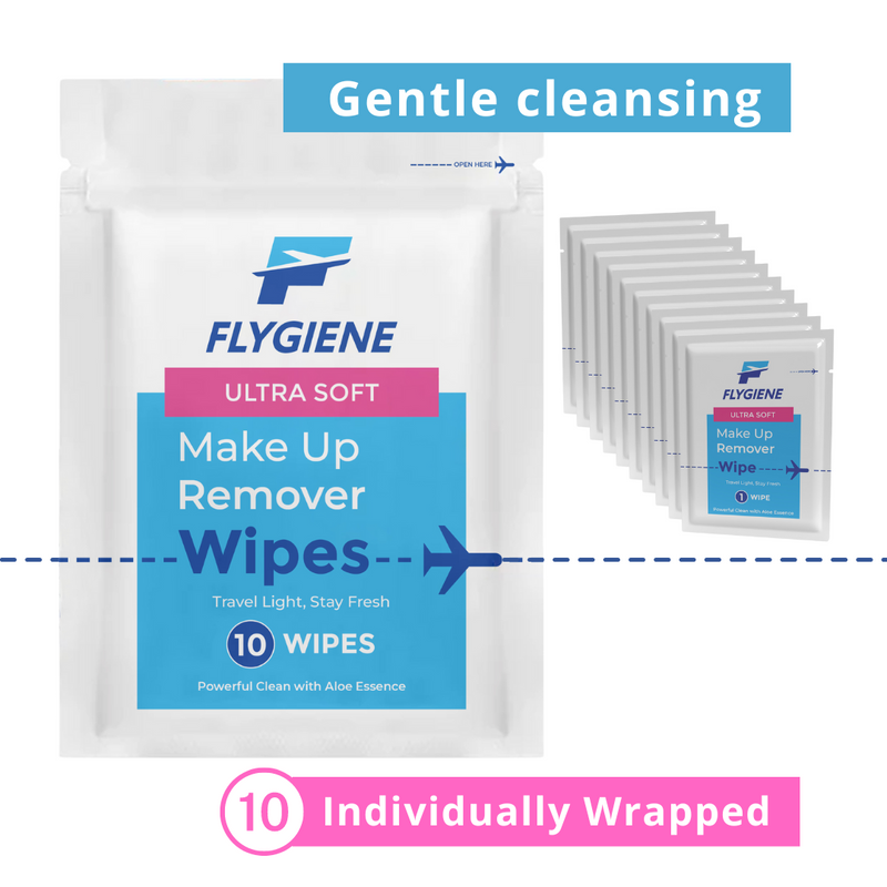 Ultra Soft Makeup Remover Wipes - Disposable Individually Wrapped - Pack