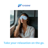 FLYGiene Self-Heating Warm Eye Mask – Soothing Steam Mask for Dry Eyes, Relaxation & Sleep – Disposable, Travel-Friendly Spa Therapy